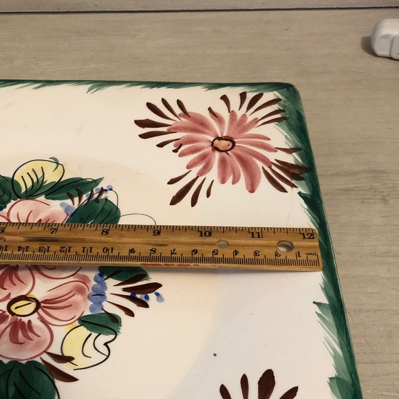 Vintage 1950s Italy Spring or Summer Serving Plate Salad Dish Cake Tray .... - Picture 3 of 3